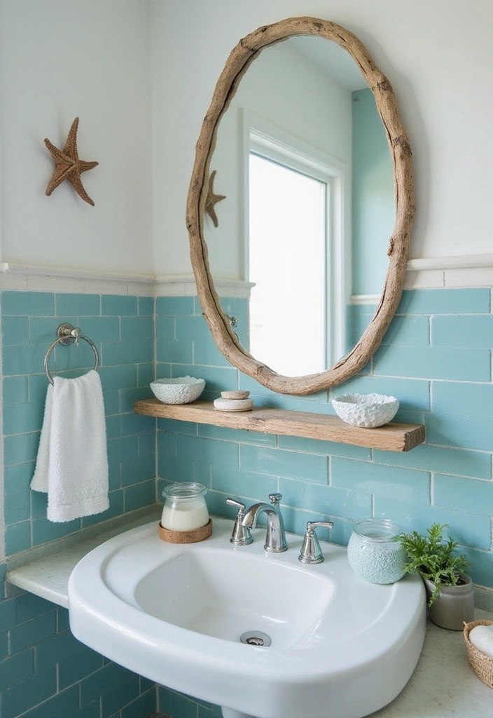 10 Coastal Living Themes That Will Transform Your Home into a Seaside Paradise! - 8. Beachy Bathroom Retreat