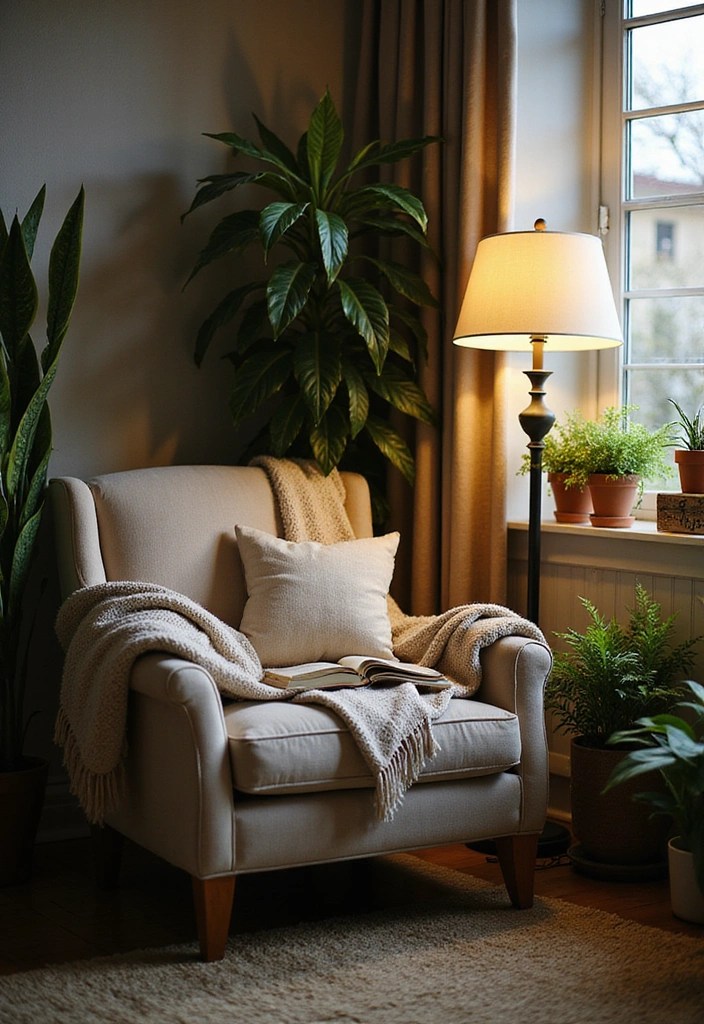 10 Indoor Plant Styling Hacks That Will Instantly Elevate Your Home Decor! - 8. Create a Cozy Reading Nook