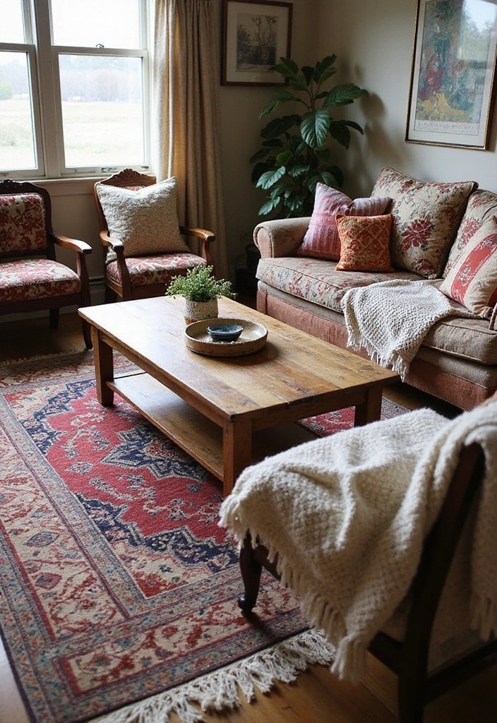 12 Stunning Bohemian Living Room Ideas That'll Make You Want to Redecorate Today! - 1. Eclectic Textures and Patterns