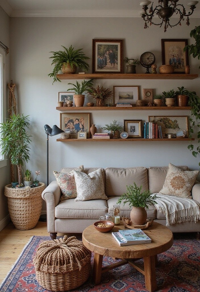 12 Stunning Bohemian Living Room Ideas That'll Make You Want to Redecorate Today! - 11. Personal Touches