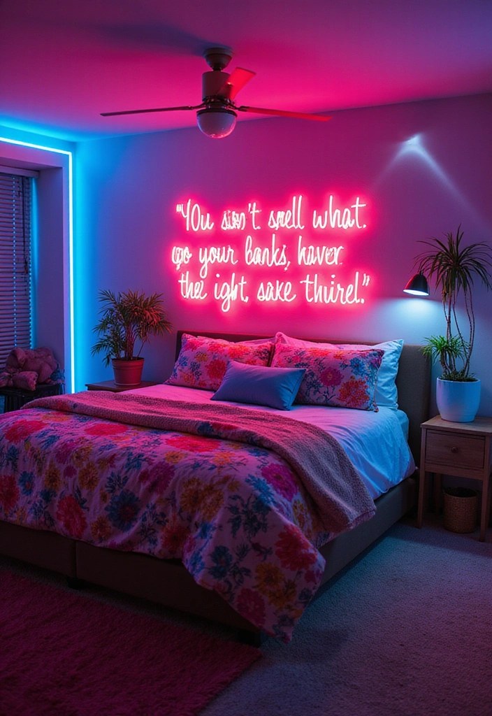 15 Modern Lighting Fixtures That'll Transform Your Space into an Instagram Dream! - 6. Colorful Neon Lights