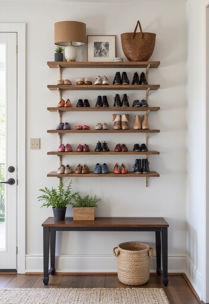 19 Mind-Blowing Organization Hacks That Will Transform Your Home! - 16. Utilize Wall Space for Shoes