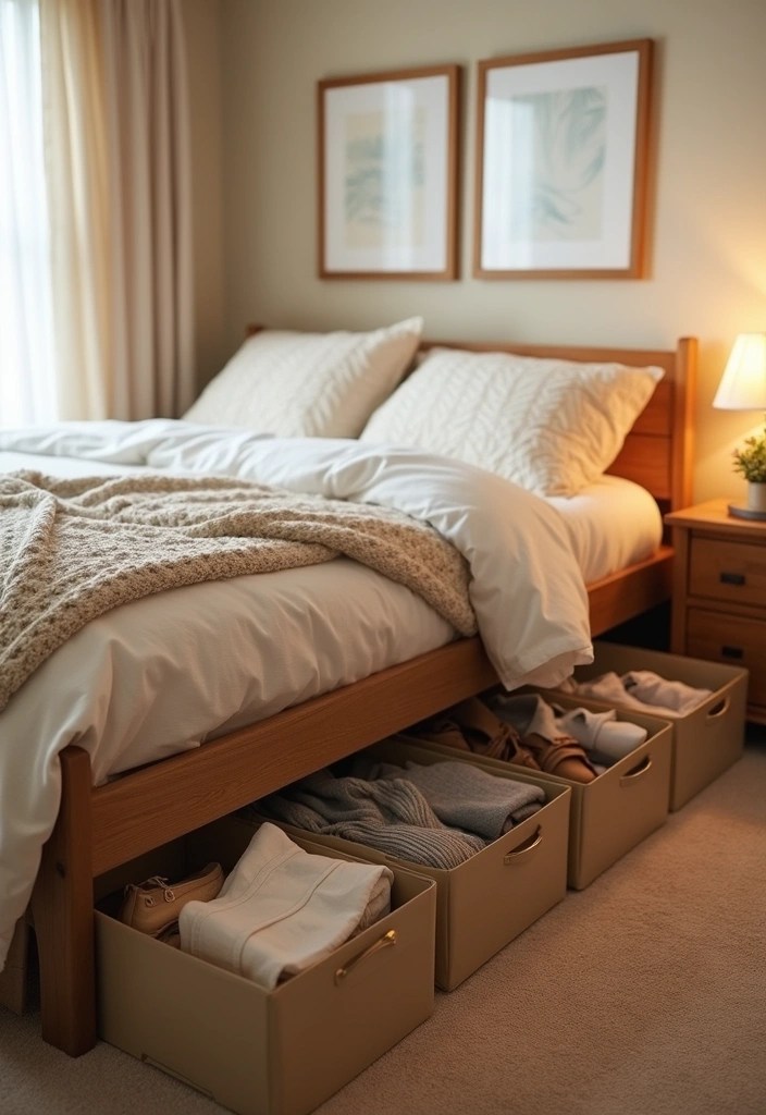 19 Mind-Blowing Organization Hacks That Will Transform Your Home! - 3. Under-Bed Storage Solutions