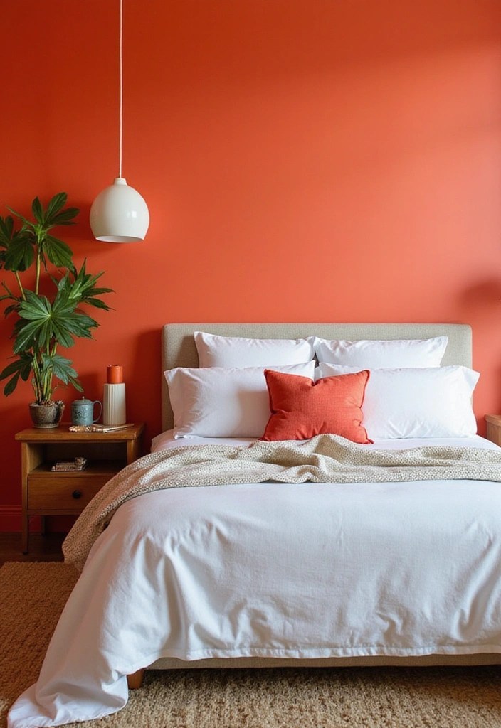 21 Dreamy Bedroom Makeovers That Cost Less Than $100 (You Won't Believe #7!) - 20. Colorful Accent Wall