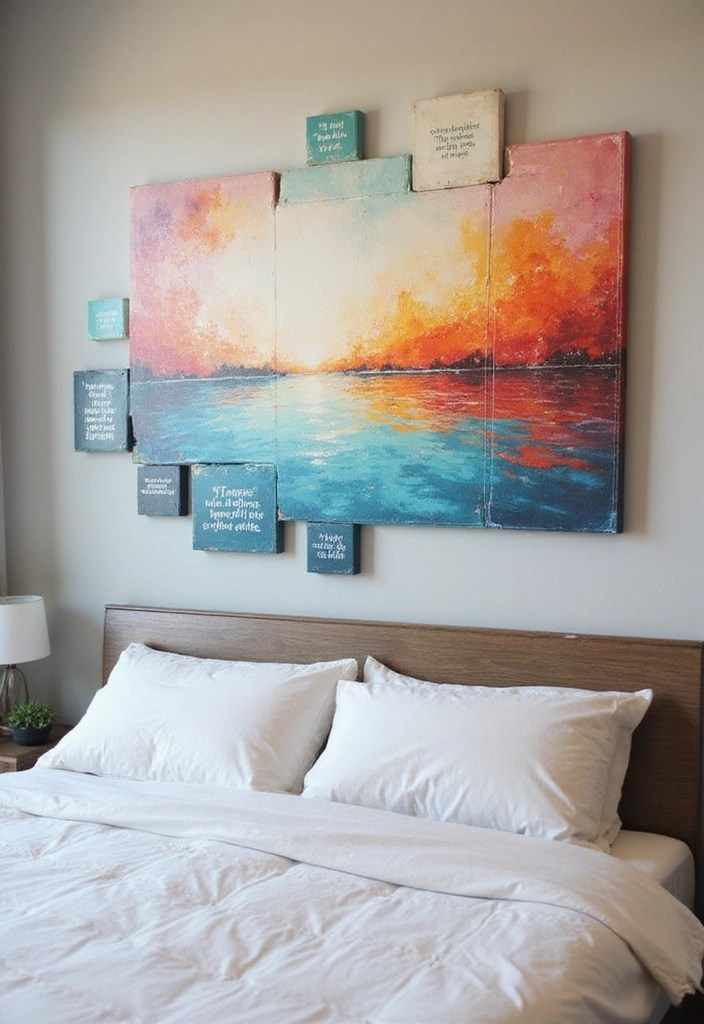 21 Dreamy Bedroom Makeovers That Cost Less Than $100 (You Won't Believe #7!) - 4. DIY Wall Art