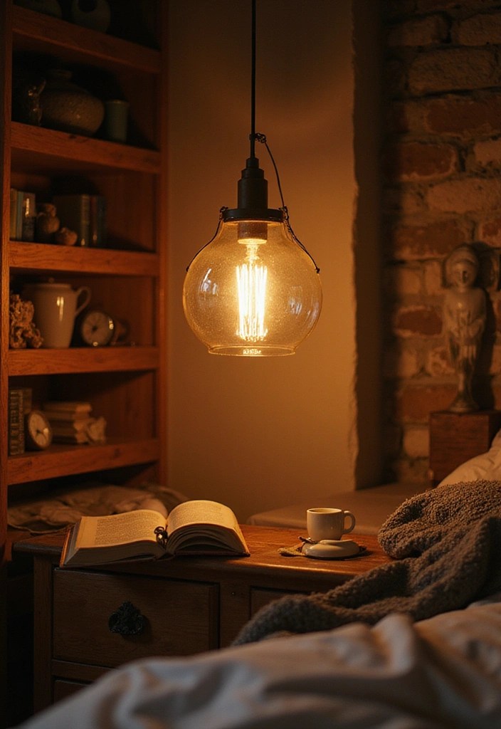 21 Dreamy Bedroom Makeovers That Cost Less Than $100 (You Won't Believe #7!) - 7. Statement Lighting